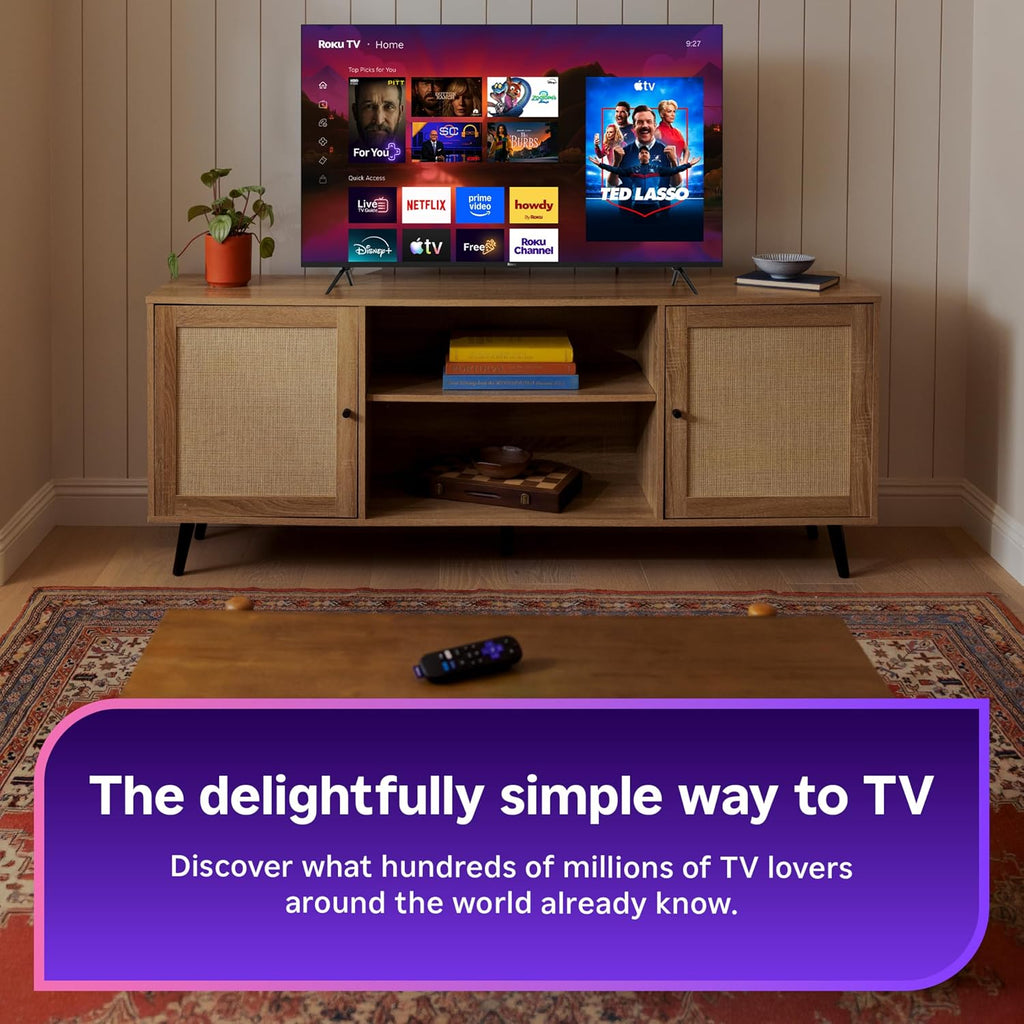 Roku 55-Inch Plus Series Smart TV - 4K QLED Mini-LED TV - RokuTV