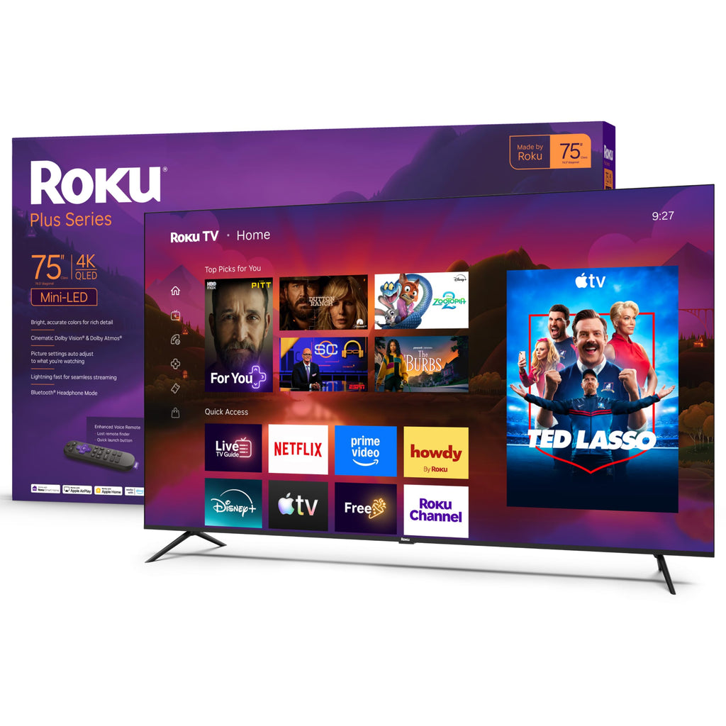 Roku 55-Inch Plus Series Smart TV - 4K QLED Mini-LED TV - RokuTV