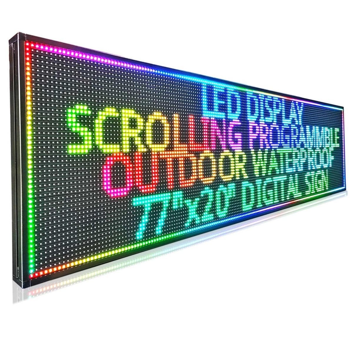 Led Sign Outdoor Programmable Scrolling Digital Open Neon P6 40''x17''