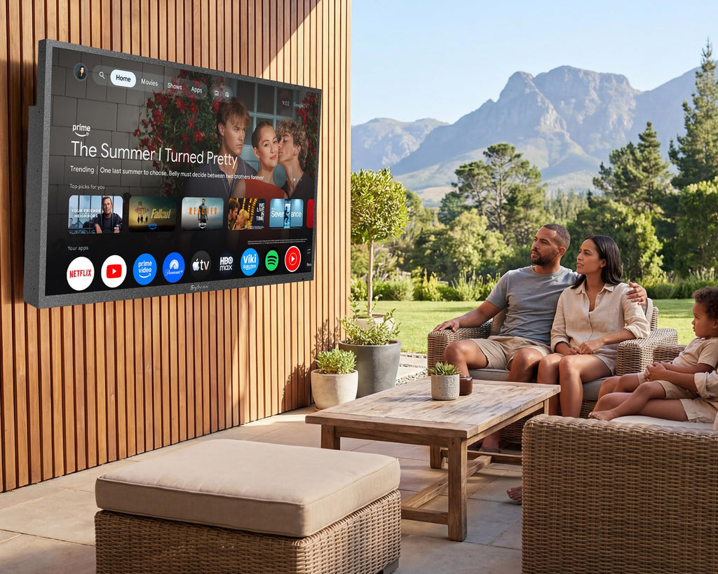 SYLVOX Outdoor TV, 55 inch Smart Waterproof Outdoor TV, 4K UHD Weatherproof