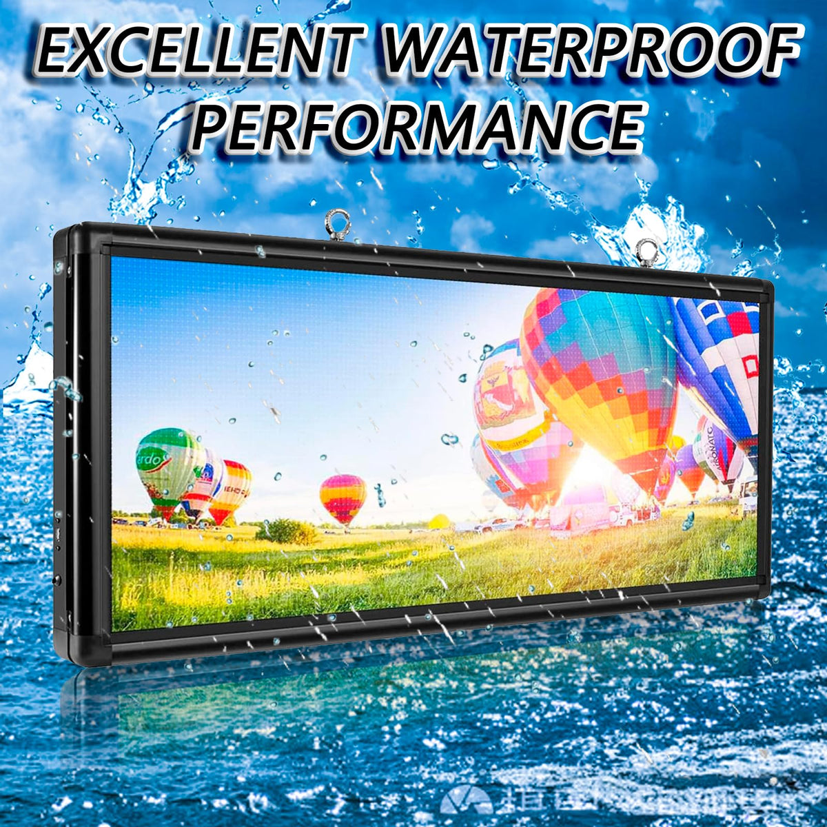 P10 Outdoor Led Sign WiFi Programmable with High Brightness Scrolling LED Sign for Business Digital Advertising Display Electronic Message Board (77''x14'')