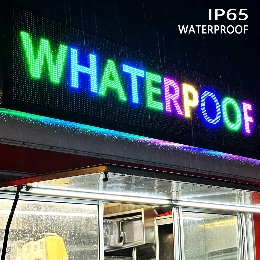 Led Sign Outdoor Programmable Scrolling Digital Open Neon P6 40''x17''