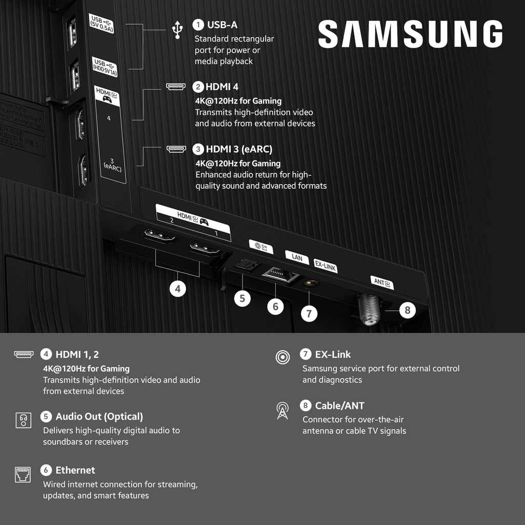 Samsung 48-Inch Class S85H Series, OLED, 4K, Smart TV, 2026 Model
