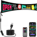 KJOY Bright Large Programmable LED Sign, 77''x8'' Flexible Scrolling LED Sign, Bluetooth App Control Custom Text Digital LED Display for Store, Schools, coffee, shop, Hotel