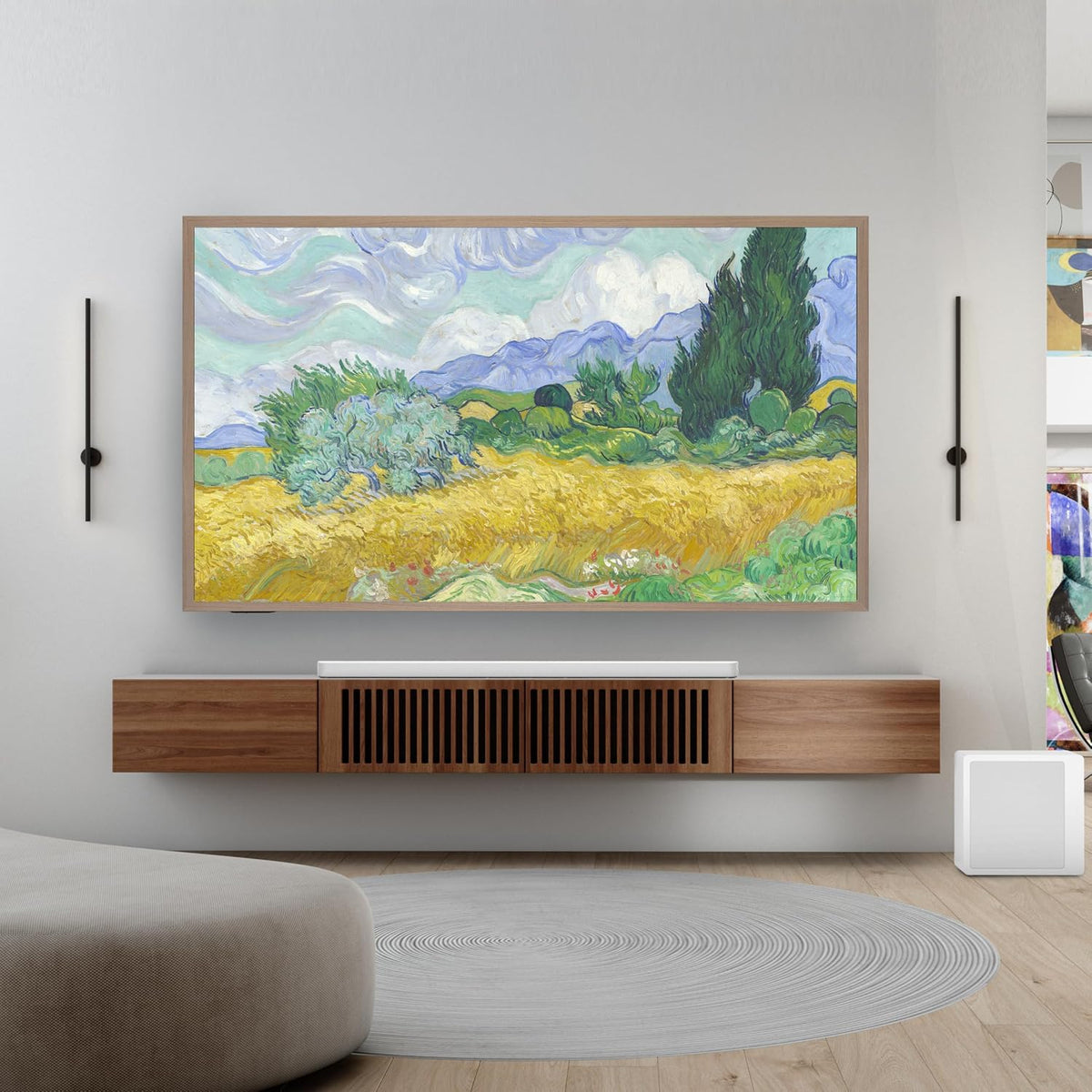 Hisense 55â Hi-QLED S7 CanvasTV Series 4K UHD Google Smart Art TV (55S7SG, 2026 New) - 144Hz, Art Mode, Anti-Glare Panel, Dolby Vision HDR, Hi-Matte Display, Frame & UltraSlim Wall Mount Included