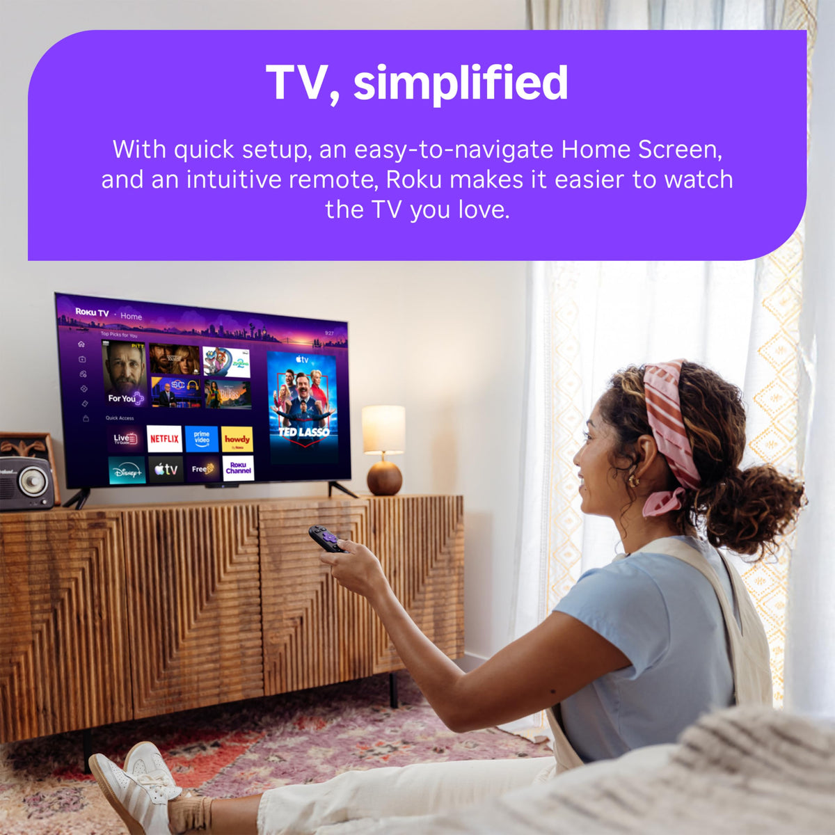 Roku 43-Inch Select Series Smart TV 2026-4K (2160p) HDR TV - RokuTV
