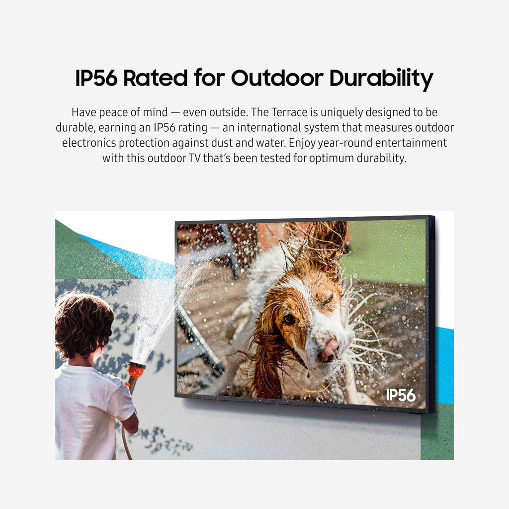 SAMSUNG 75-Inch Class QLED 4K The Terrace Full Sun Outdoor, Direct Full Array 16x, Weather Resistant, Wide Viewing Angle, Anti-Glare Smart TV w/ Alexa Built-In (QN75LST9TAFXZA, Latest Model)