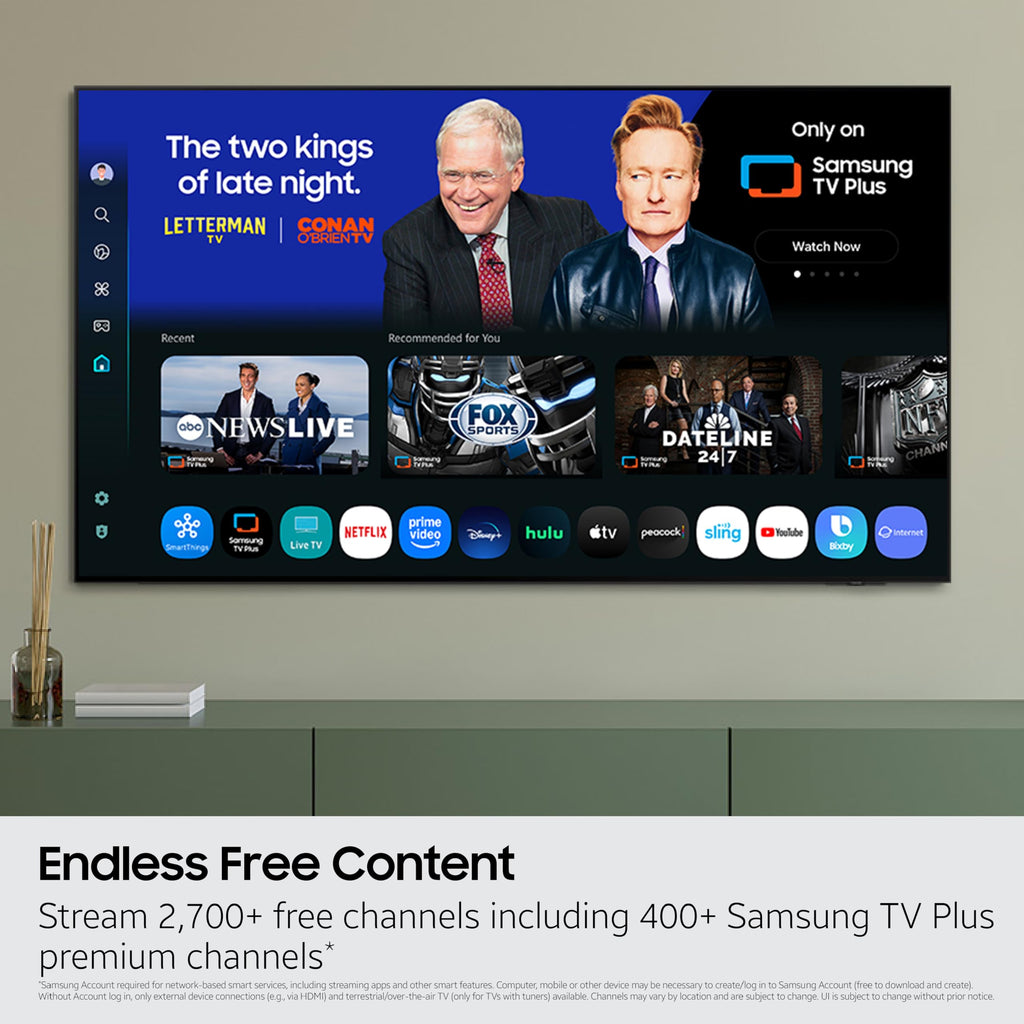 Samsung 65-Inch Class OLED S90F 4K Smart TV (2025 Model) NQ4 AI Gen3 Processor Upscaling Pro HDR +, Motion Xcelerator 144Hz, Vision Alexa Built-in