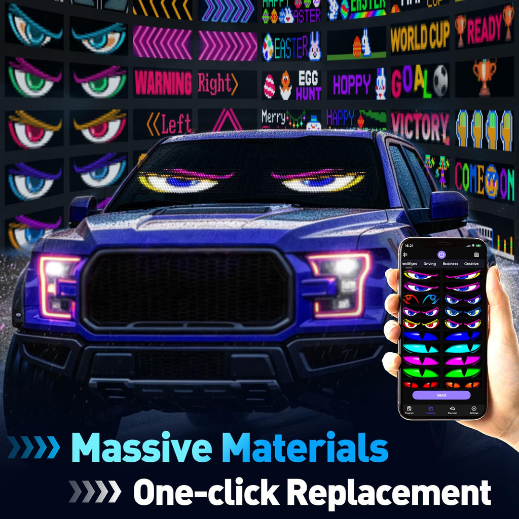 LED signs for business,APP control DIY text,LED window ads display screen
