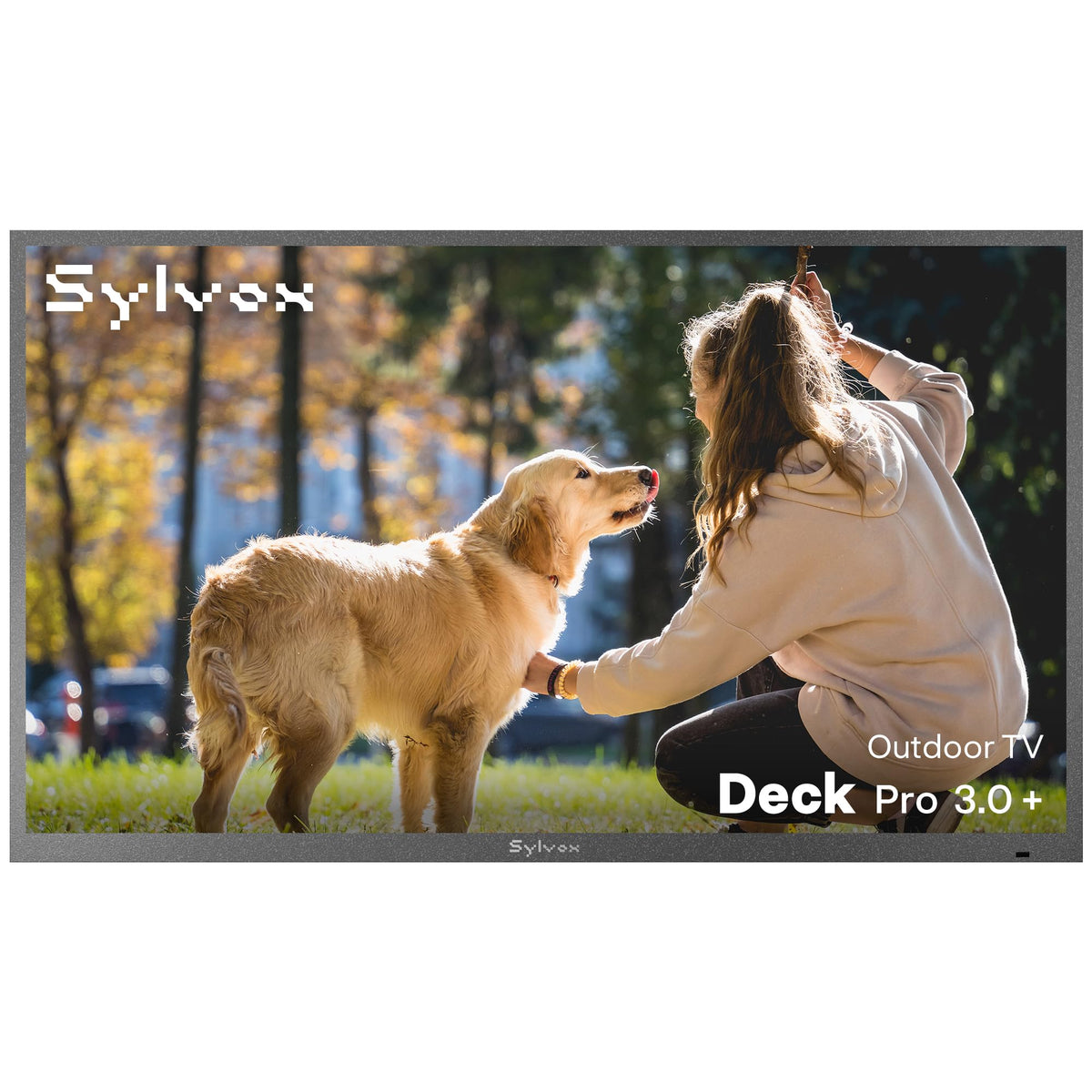 SYLVOX 75" QLED Outdoor TV, Smart Google TV, Anti-Glare 4K UHD, Dolby Atmos
