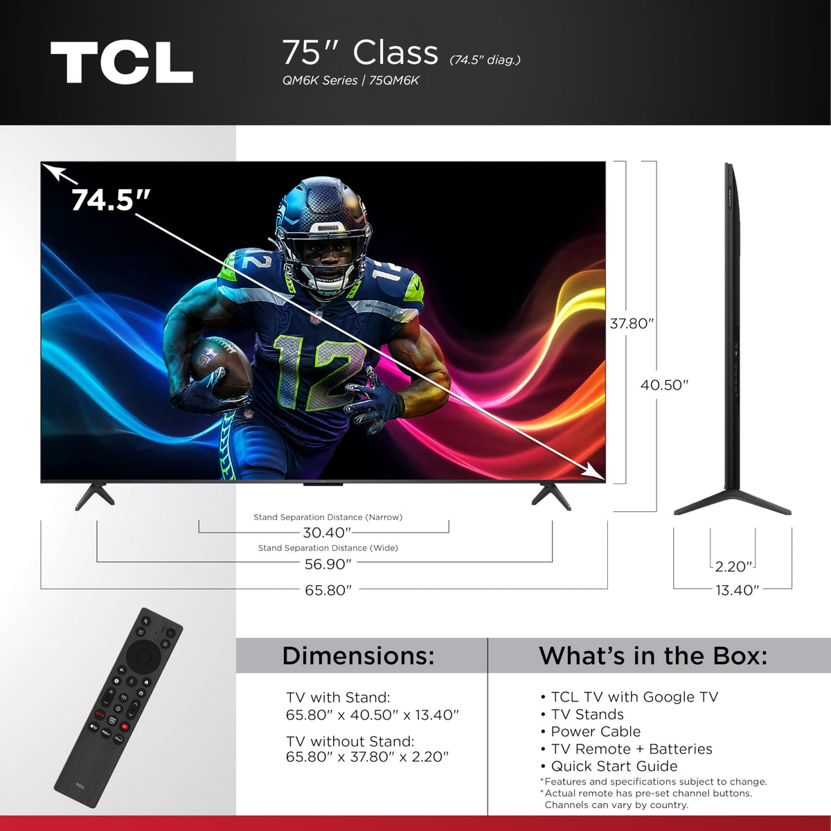 TCL 65-Inch QM64L Series | Mini LED QLED 4K HDR Gaming TV for Sports & Movies | 65QM64L, 2026 | 144Hz VRR, Dolby Vision Atmos, Alexa+ Voice Remote, Amazon Exclusive Smart Fire TV