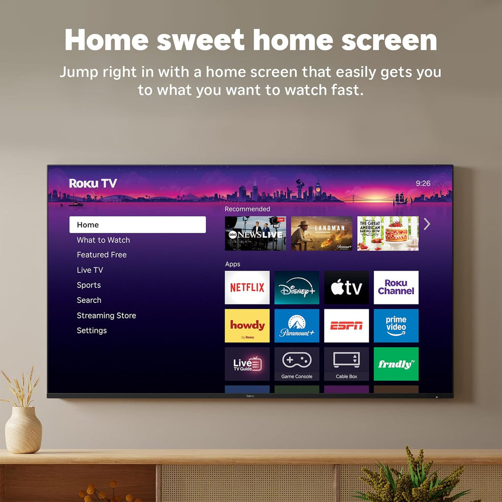 Roku Smart TV â 65-Inch Pro Series, Mini-LED TV â RokuTV with Backlit Voice Remote Pro â Flat Screen 4K QLED Wall Mount Kit for 65-Inch Pro Series TV - Ultra-Slim with Minimalist