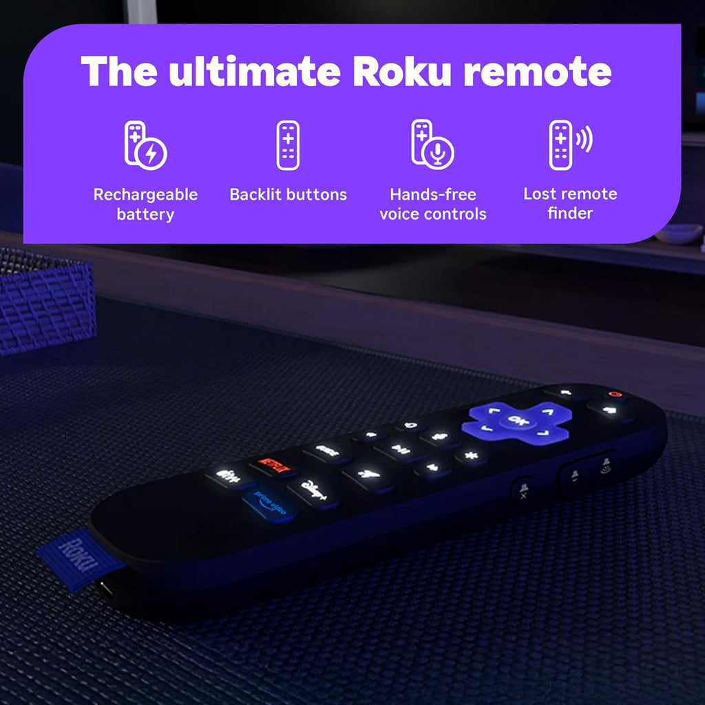 Roku Smart TV â 65-Inch Pro Series, Mini-LED TV â RokuTV with Backlit Voice Remote Pro â Flat Screen 4K QLED Wall Mount Kit for 65-Inch Pro Series TV - Ultra-Slim with Minimalist