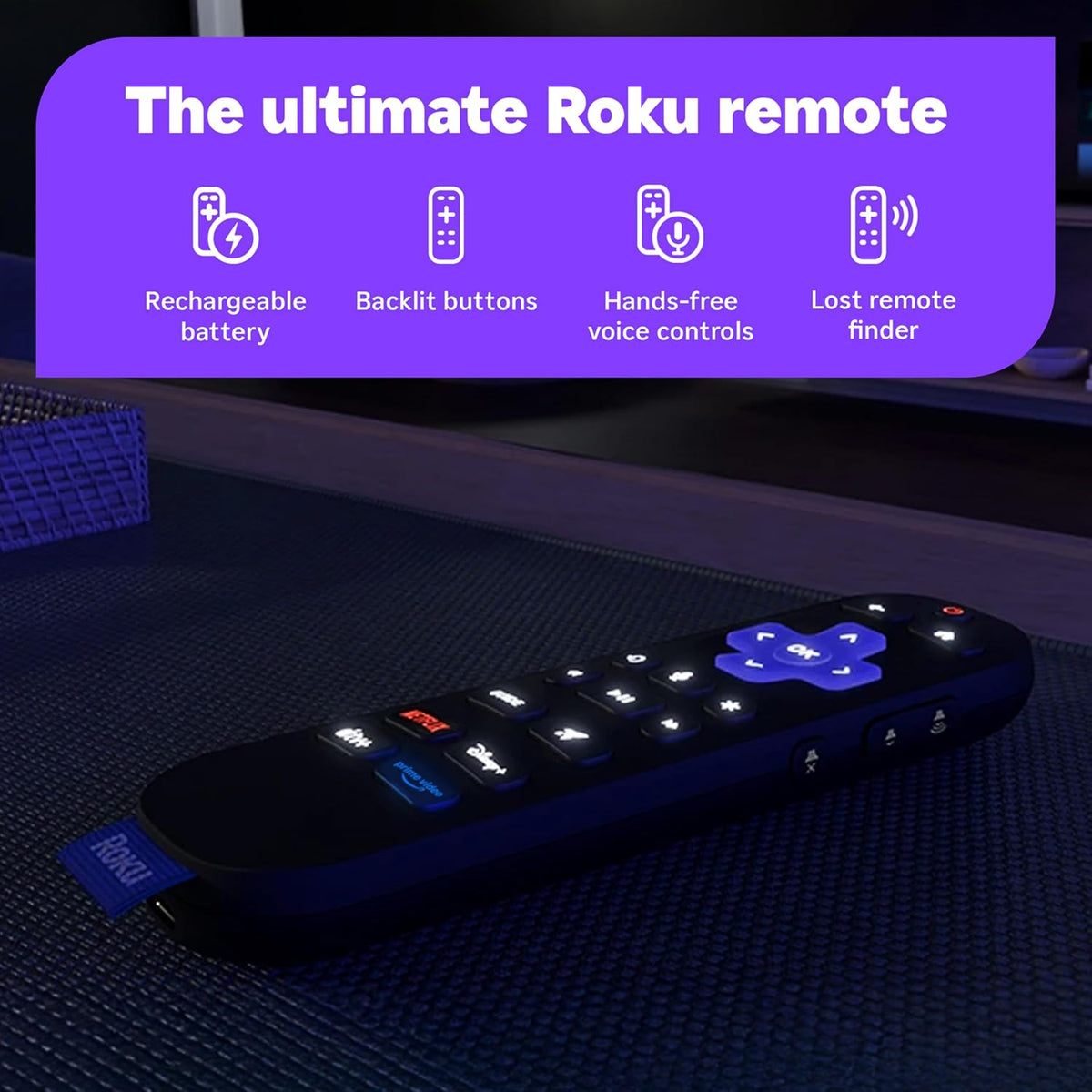 Roku Smart TV â 65-Inch Pro Series, Mini-LED TV â RokuTV with Backlit Voice Remote Pro â Flat Screen 4K QLED Wall Mount Kit for 65-Inch Pro Series TV - Ultra-Slim with Minimalist