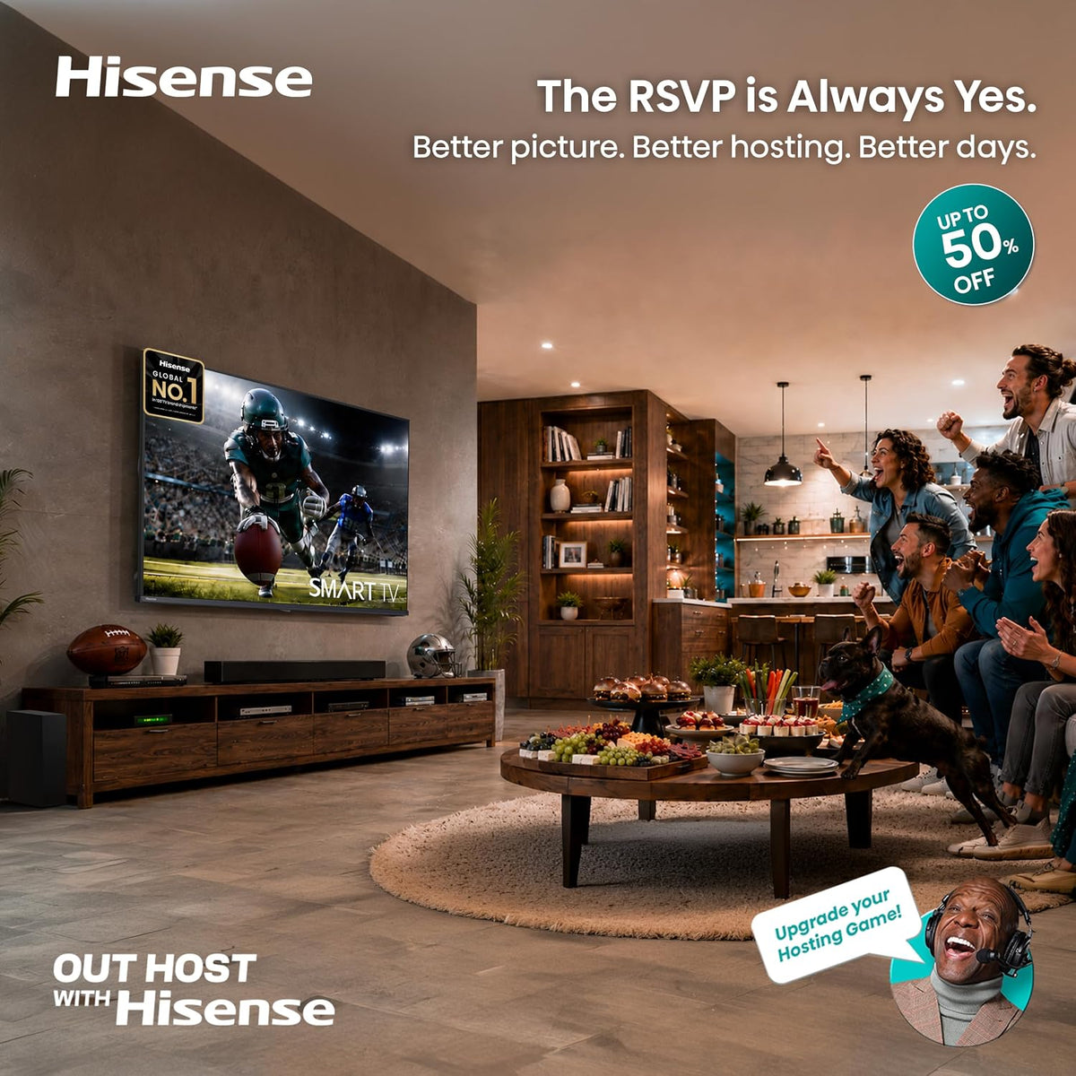 Hisense 32-Inch Class A4 Series HD 1080p Smart VIDAA TV (32A4NV, 2026 Model) - DTS Virtual: X, Noise Reduction, AI Sports Mode, Apple Airplay & Apple Home, Alexa Built in