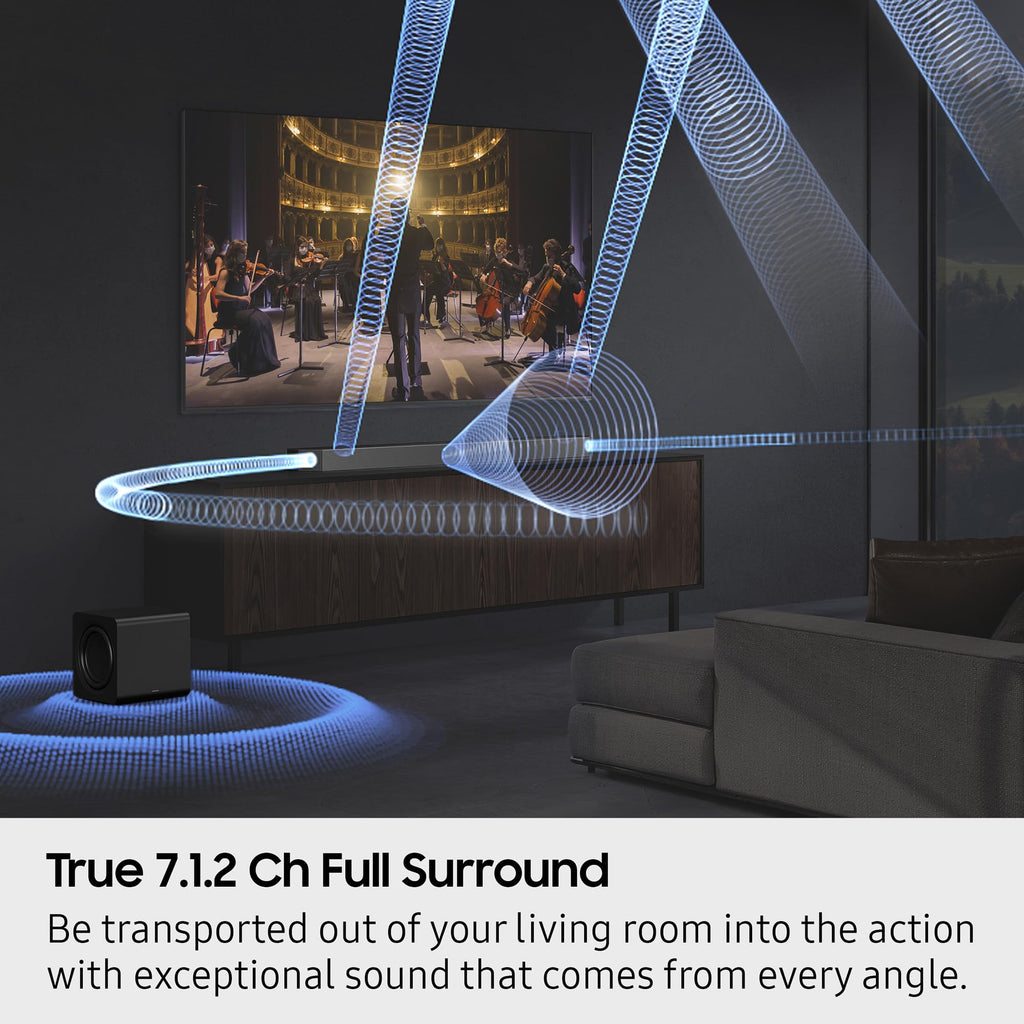 Samsung QN77S90FAFXZA 77 Inch 4K OLED Smart TV with a HW-Q800F Q Series Soundbar 5.1.2 Ch Subwoofer (2025)