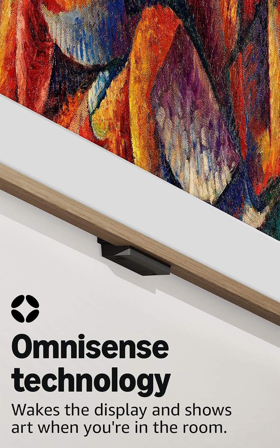 Amazon Ember Artline 55" with Fire TV (newest model), 4K Ultra HD QLED smart TV with free art and photos, anti-glare display, custom frames, Dolby Vision, find shows faster with Alexa+ - No Frame
