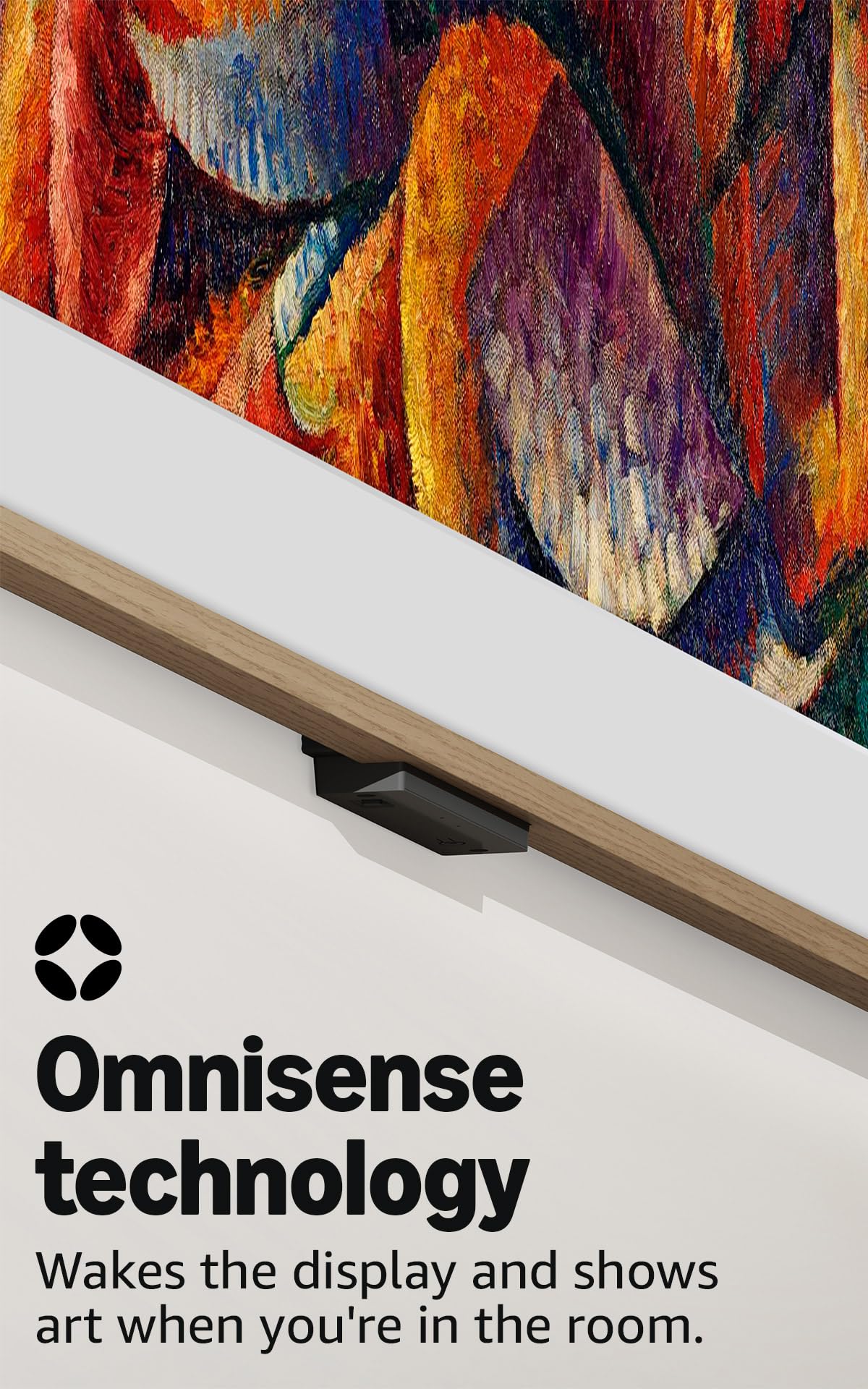 Amazon Ember Artline 55" with Fire TV (newest model), 4K Ultra HD QLED smart TV with free art and photos, anti-glare display, custom frames, Dolby Vision, find shows faster with Alexa+ - No Frame