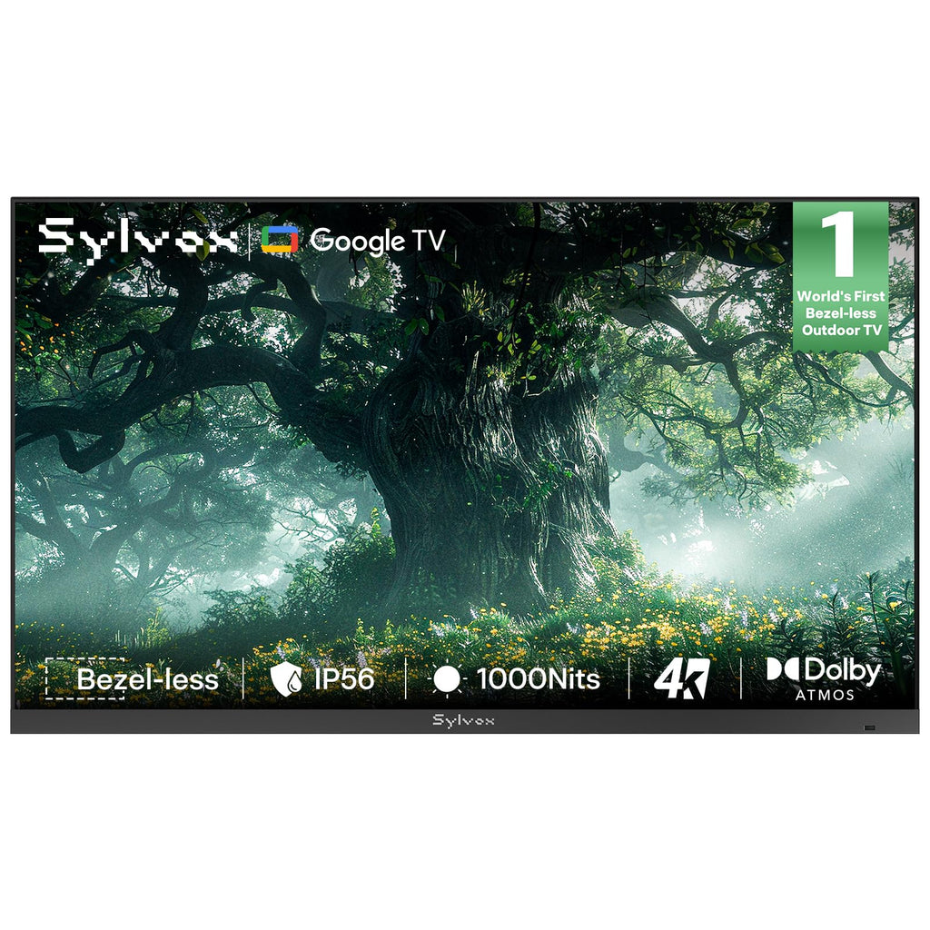SYLVOX Outdoor TV, 55 inch Smart Waterproof Outdoor TV, 4K UHD Weatherproof