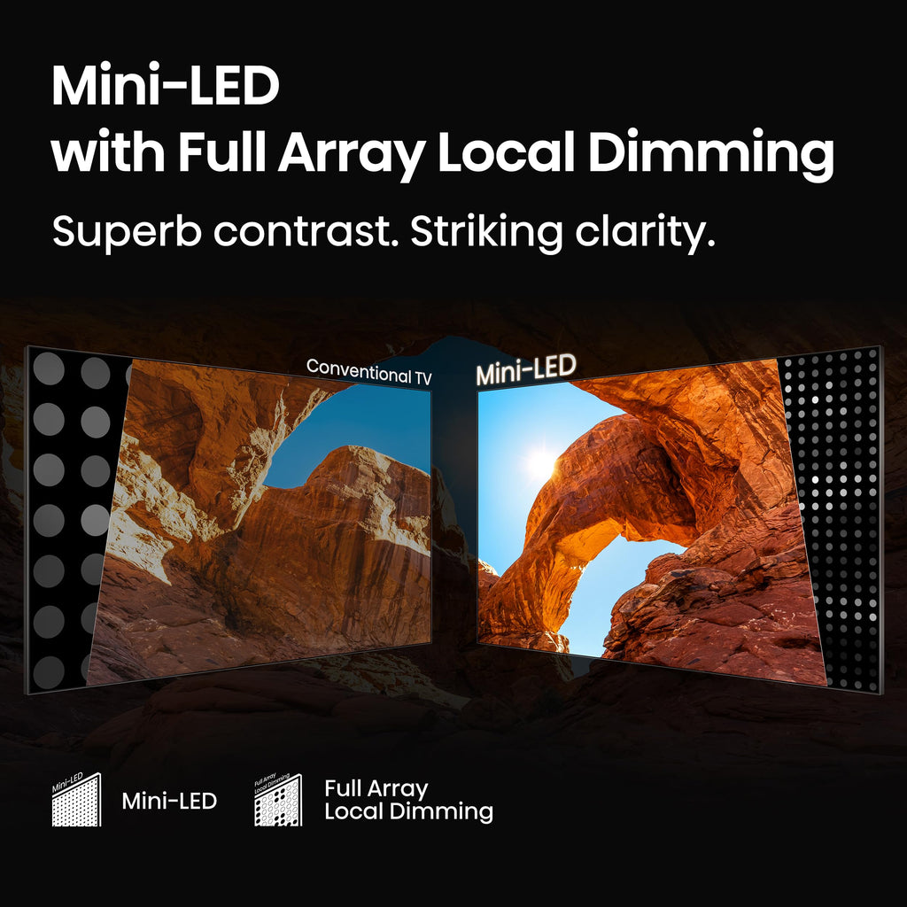 Hisense 65" Class QD7 Series Mini-LED 4K UHD Smart Fire TV (65QD7QF, 2025 Model) - QLED, HDR10+, Dolby Vision, Dolby Atmos, Game Mode Plus, ALLM, Alexa Built in with Voice Remote, Streaming TV, Black