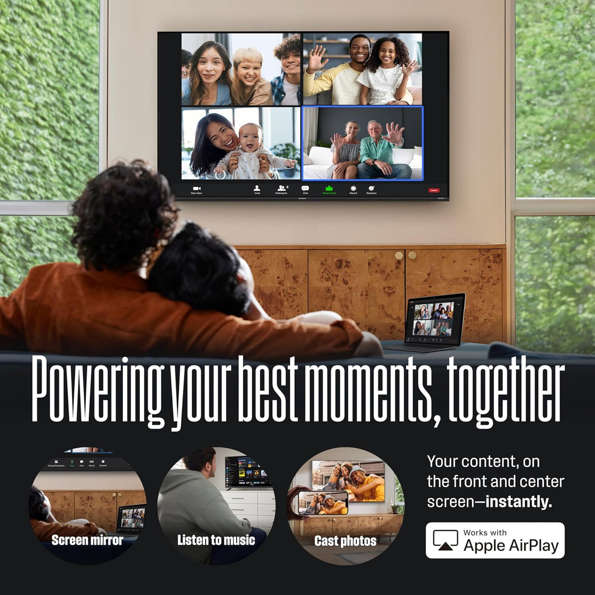 Westinghouse 24-inch Smart TV, HD Xumo TV with Full Function Voice Remote, Flat Screen Television w/Dolby Atmos, Bluetooth, Apple AirPlay, Wi-Fi & Mobile Connectivity