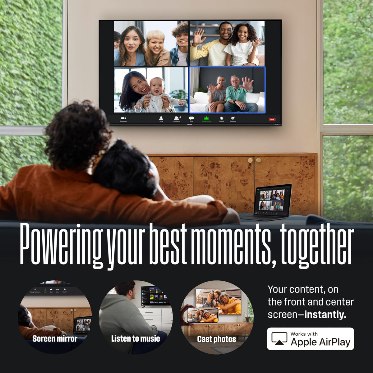 Westinghouse 24-inch Smart TV, HD Xumo TV with Full Function Voice Remote, Flat Screen Television w/Dolby Atmos, Bluetooth, Apple AirPlay, Wi-Fi & Mobile Connectivity