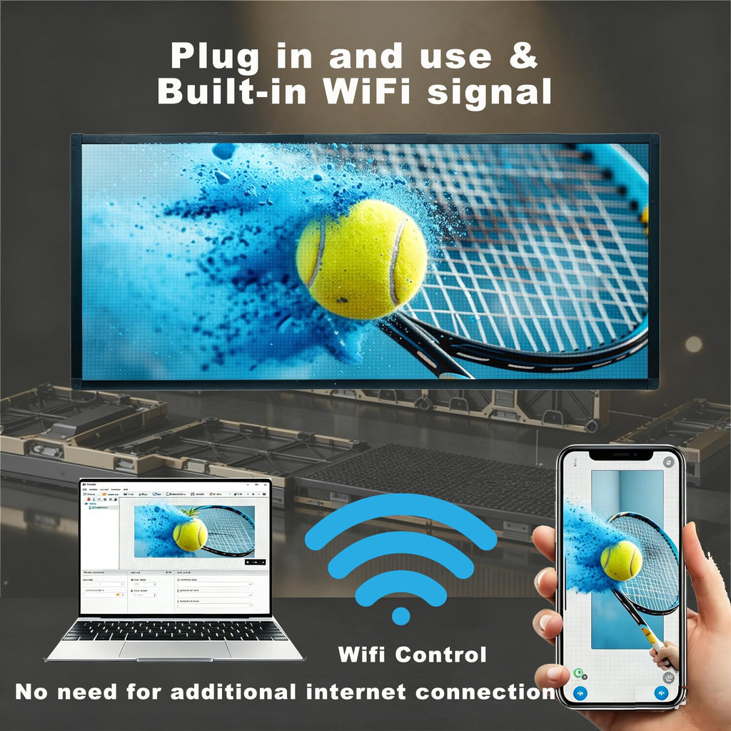 P10 Programmable LED SIGN 40"Ã8" Scrolling LED Display, High Brightness & IP65 Waterproof Indoor Outdoor Digital Signage led screen, Open Signs Welcome Sign for Store Business Advertising