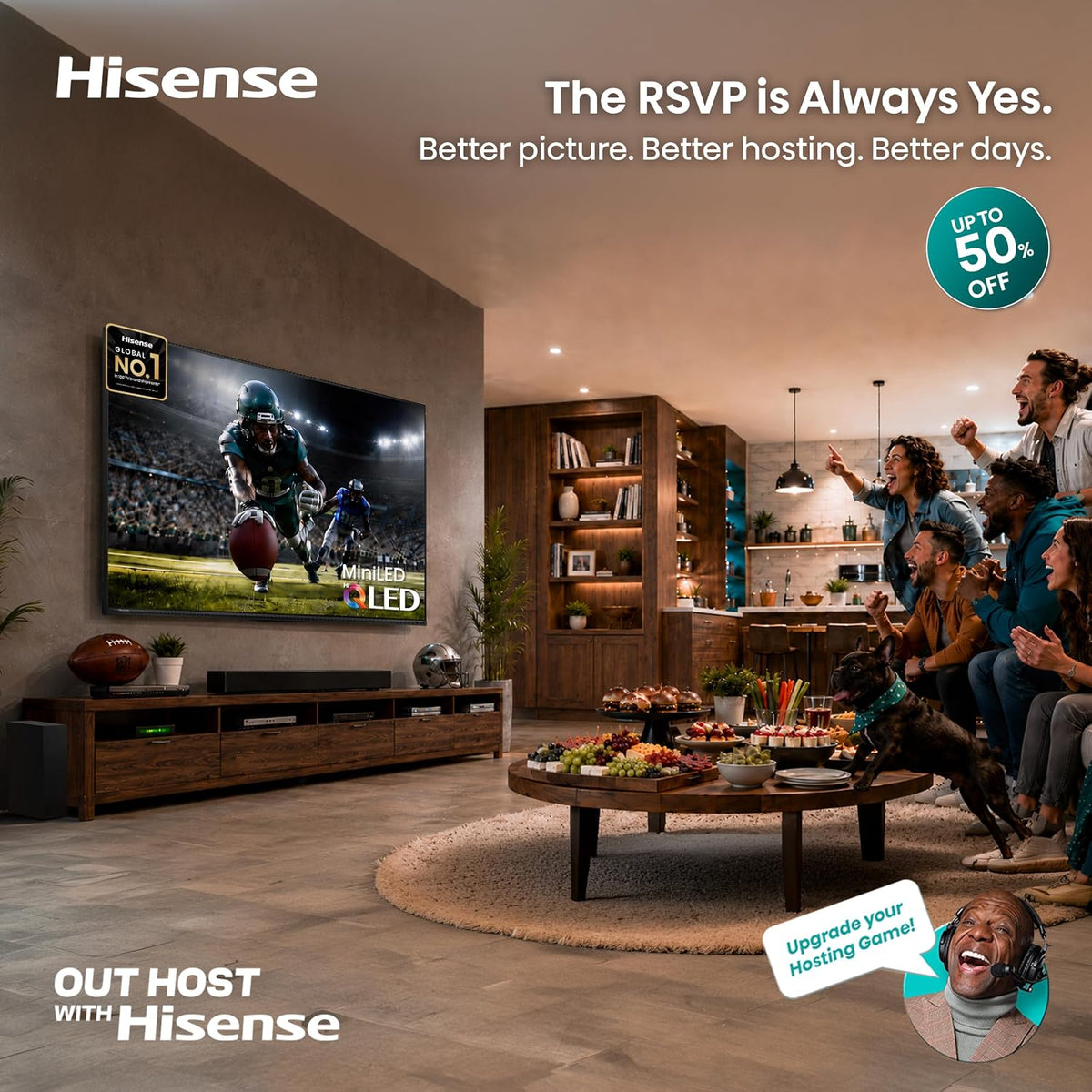 Hisense 65" E7 Cinema Series Hi-QLED Mini-LED 4K UHD Smart Fire TV (65E7SF, 2026 NEW) - Native 144Hz, AI Picture, Dolby Vision IQ Â· Atmos, FALD, HDR10+ Adaptive, MEMC, Alexa+