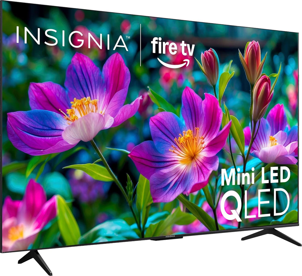 Insignia 55" Class F70 Series 4K UHD HDR QLED Mini-LED Smart Fire TV, Voice Remote with Alexa, Stream Live TV Without Cable