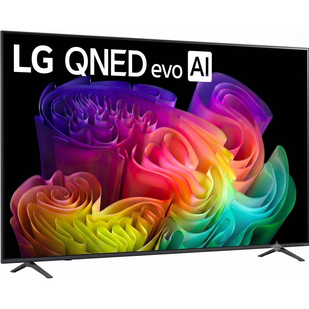 LG 85-Inch QNED evo AI Mini LED 4K Smart TV with a8 Gen3 Processor, Quantum Color, Dolby Vision, Dolby Atmos & 144Hz VRR Gaming Bundle with Deco Essentials 1-Year Extended Protection and HDMI Cables