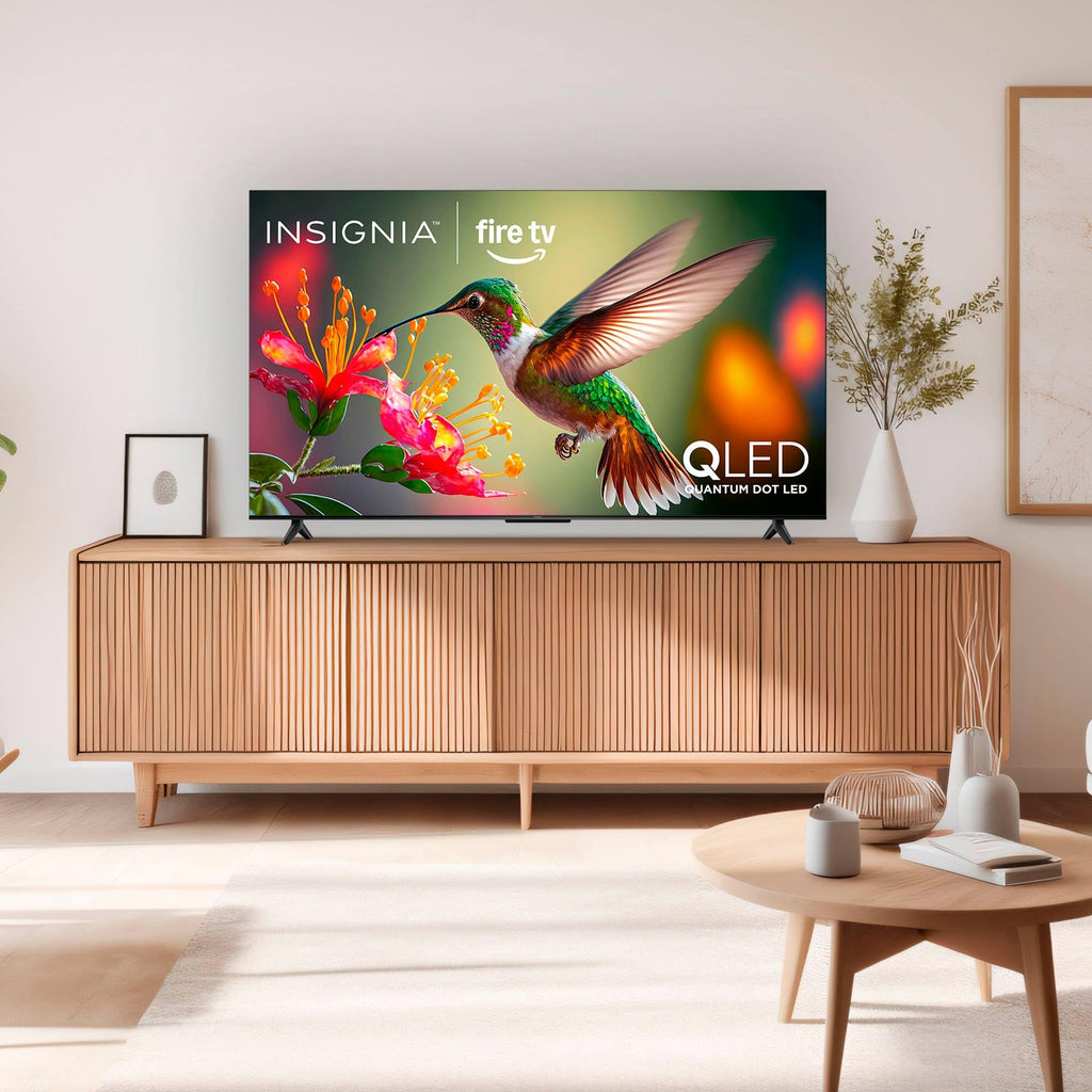 INSIGNIA 55-inch Class QF Series LED 4K UHD QLED Smart Fire TV with Alexa Voice Remote (NS55-UQFL26)