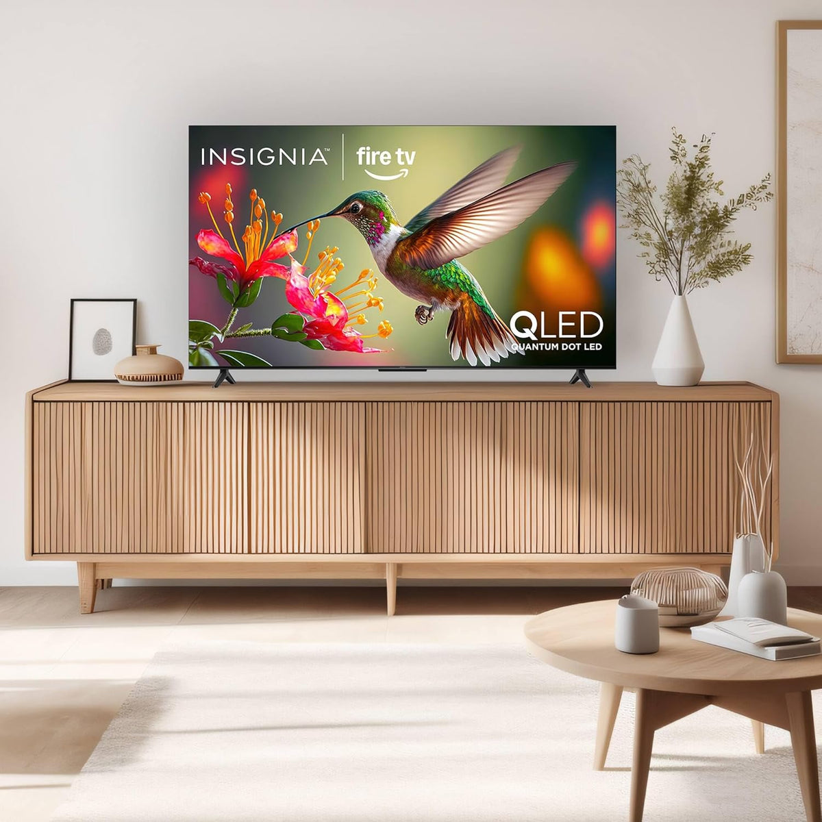 INSIGNIA 55-inch Class QF Series LED 4K UHD QLED Smart Fire TV with Alexa Voice Remote (NS55-UQFL26)