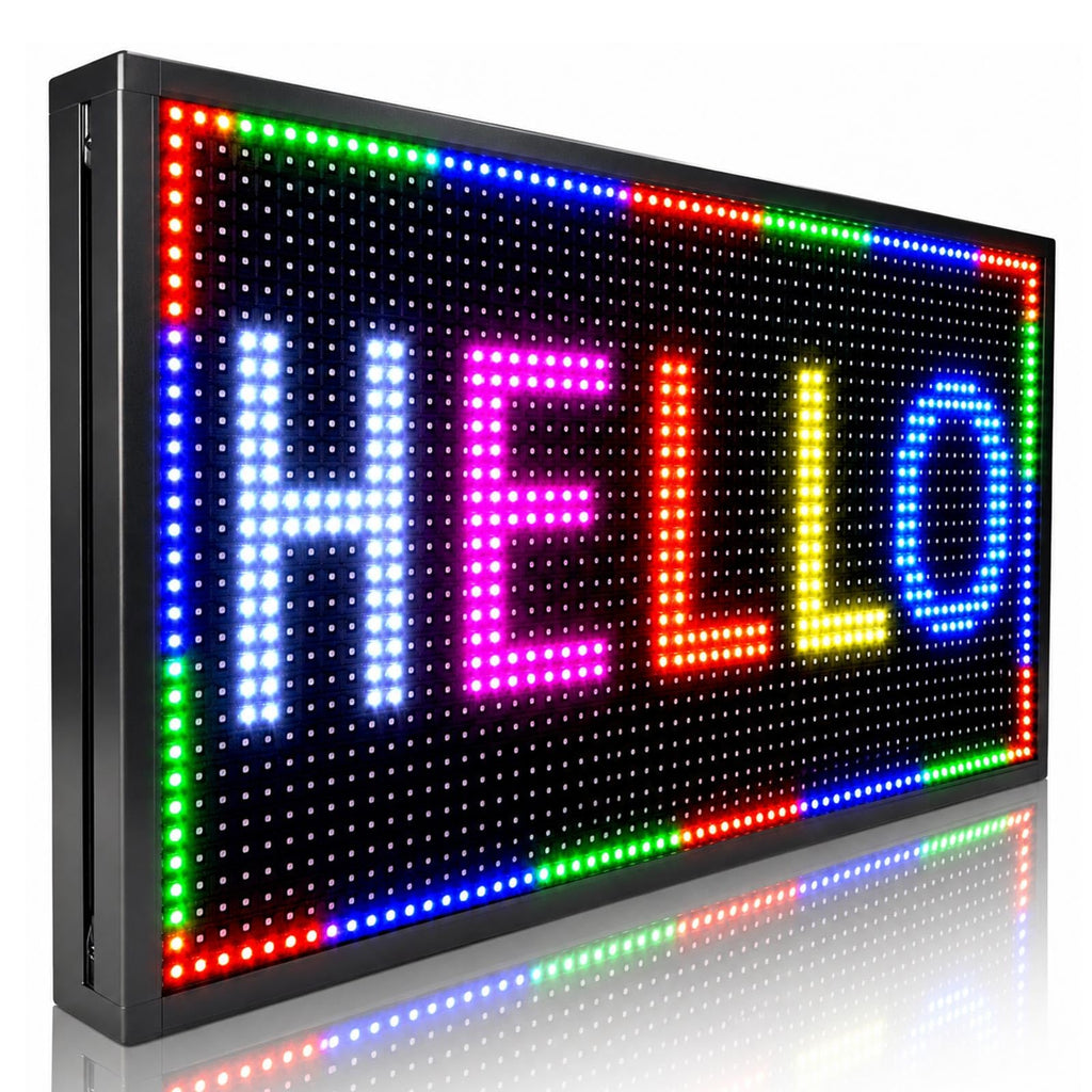 P6(40" * 17") Digital Programmable Scrolling Led Sign Scrolling Outdoor For Business message Board Display Screen Electronic Menu Board Wifi Control Word Light