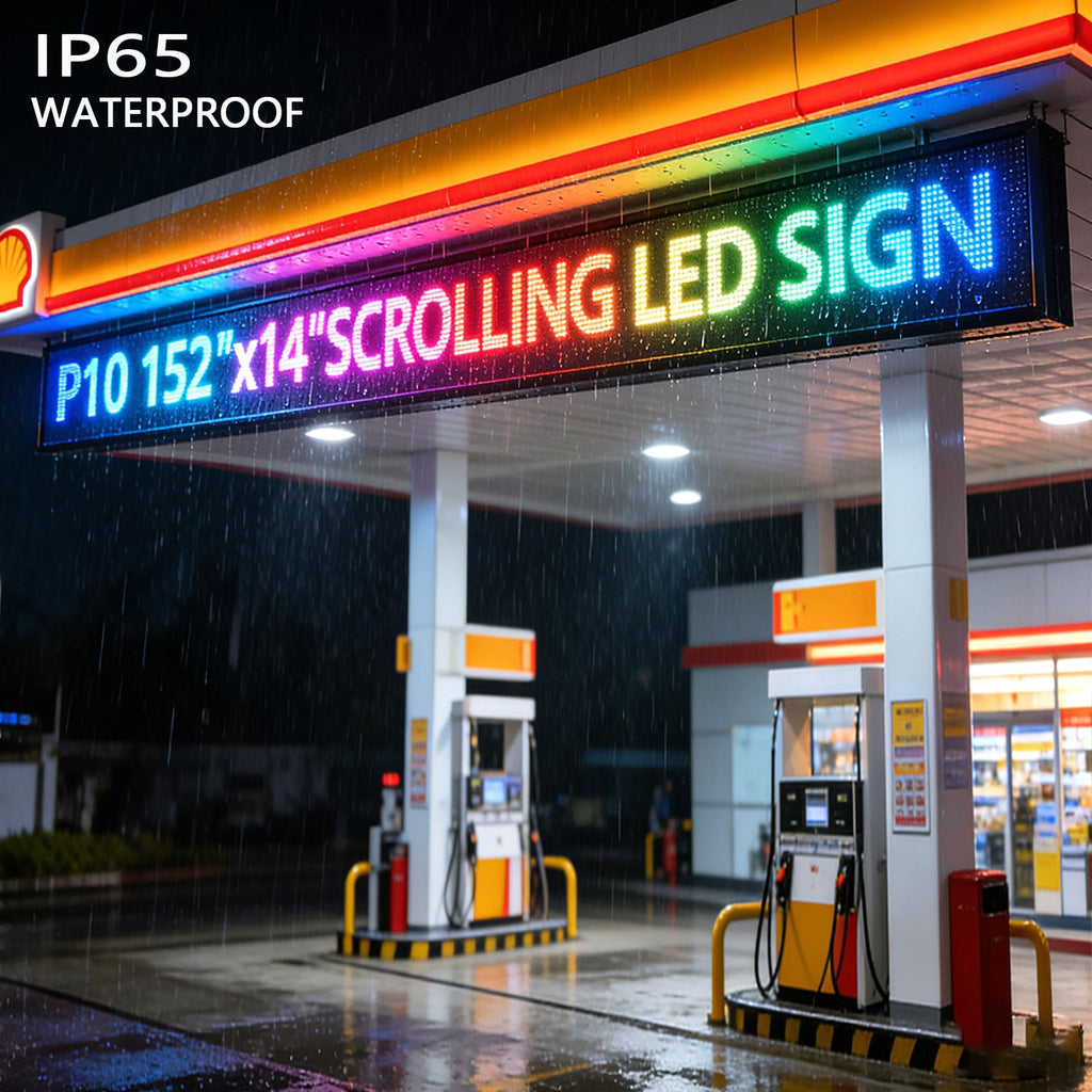Led Sign Outdoor Programmable Scrolling Digital Open Neon P6 40''x17''