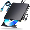 External Blu ray Drives Player Read Compatible CD DVD Burner USB 3.0 / Type-C BD DVD Burner Blu ray Player for pc, Windows ï¼Blackï¼