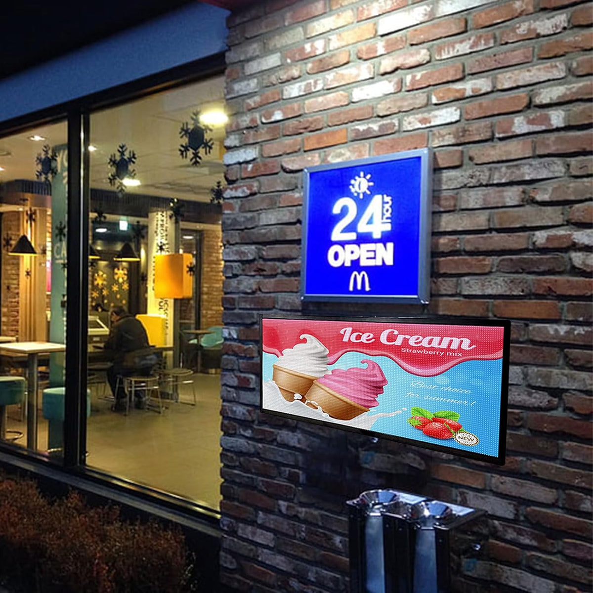 Led Sign Outdoor Programmable Scrolling Digital Open Neon P6 40''x17''