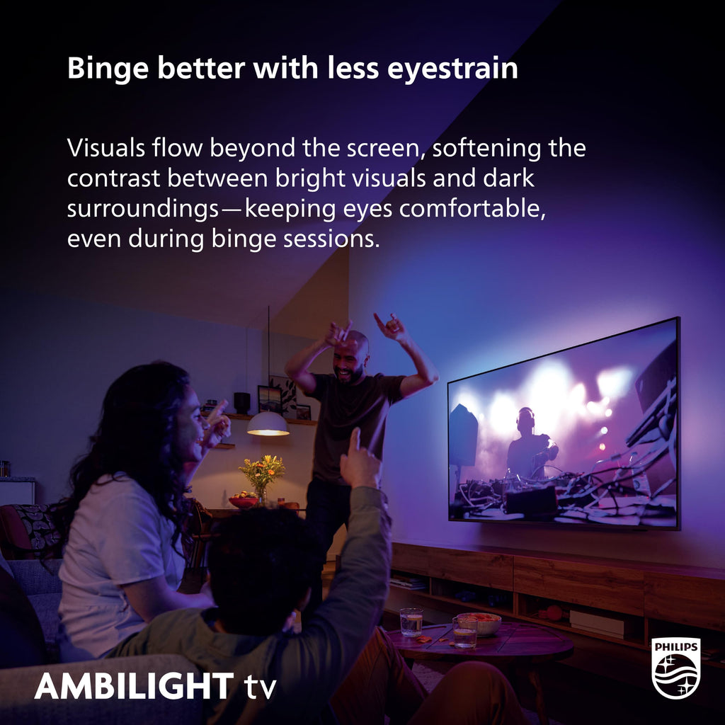 PHILIPS 50 Inch 4K QLED Roku TV, 7985 Series with Ambilight, UHD 2160p, HDR