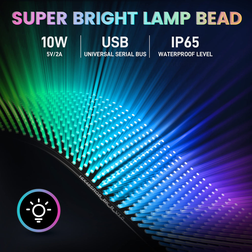 Rayhome 58''x8'' Large Multiple Programmable LED Sign, Full Color Bright Scrolling LED Signs, Bluetooth APP Control Custom Text Pattern Animation digital Display for Store Hotel Bar