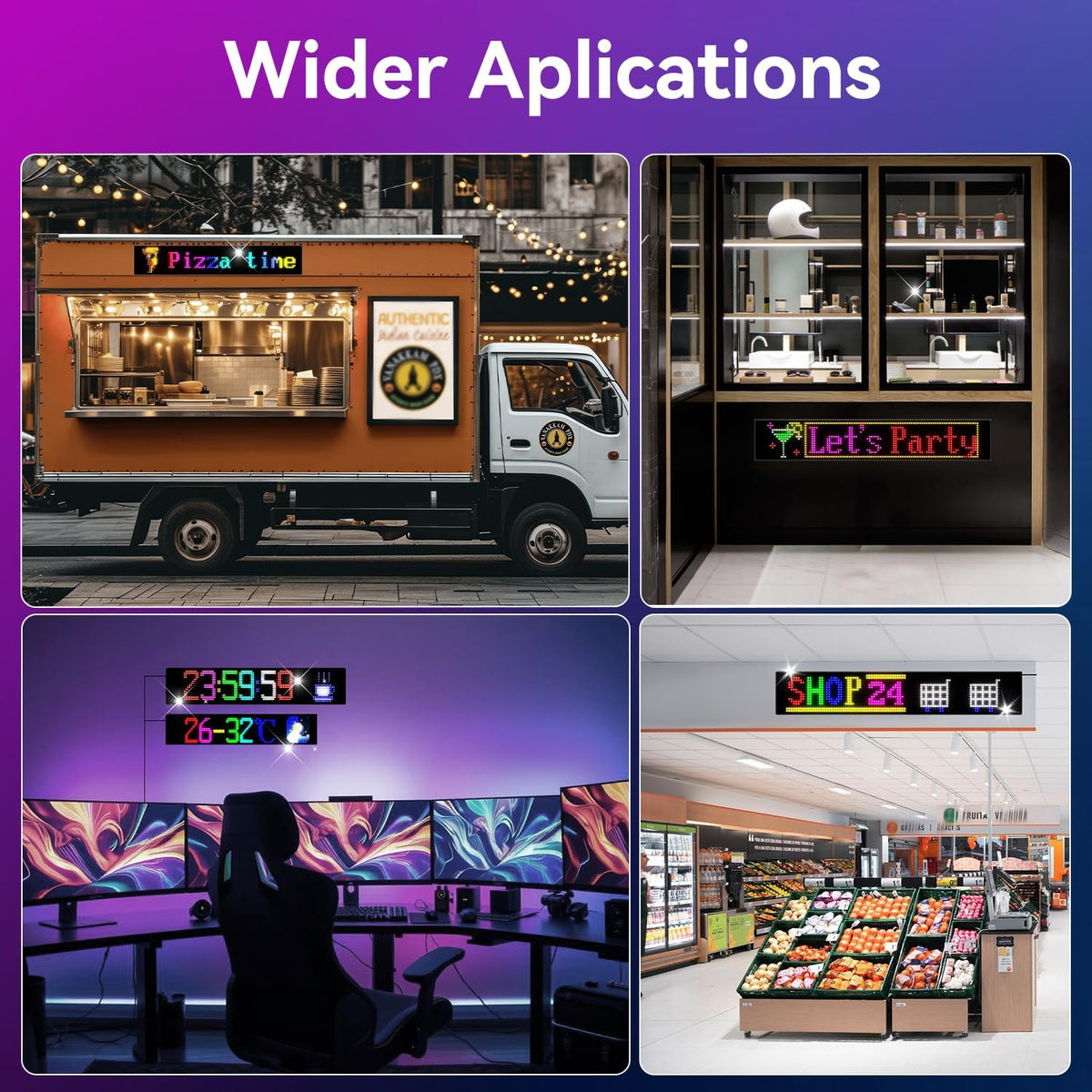 LED signs for business,APP control DIY text,LED window ads display screen