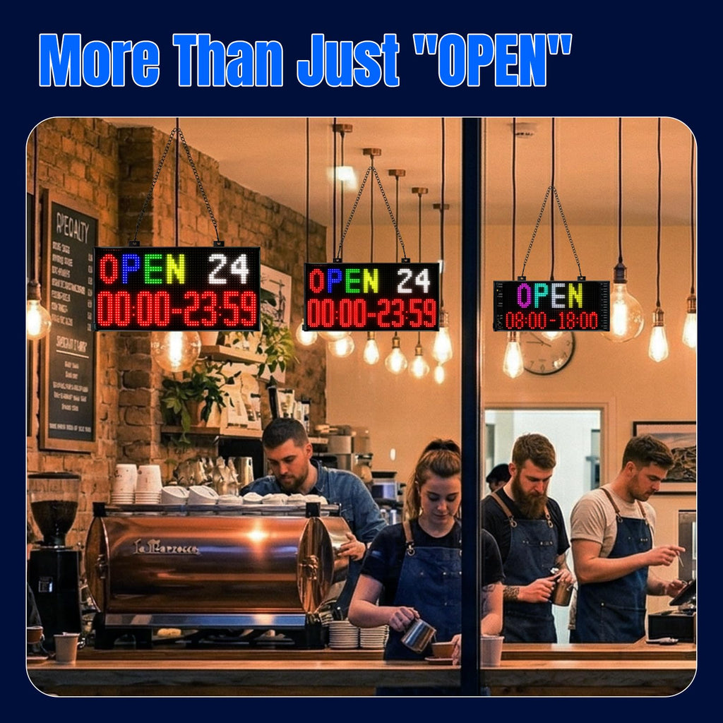 LED signs for business,APP control DIY text,LED window ads display screen