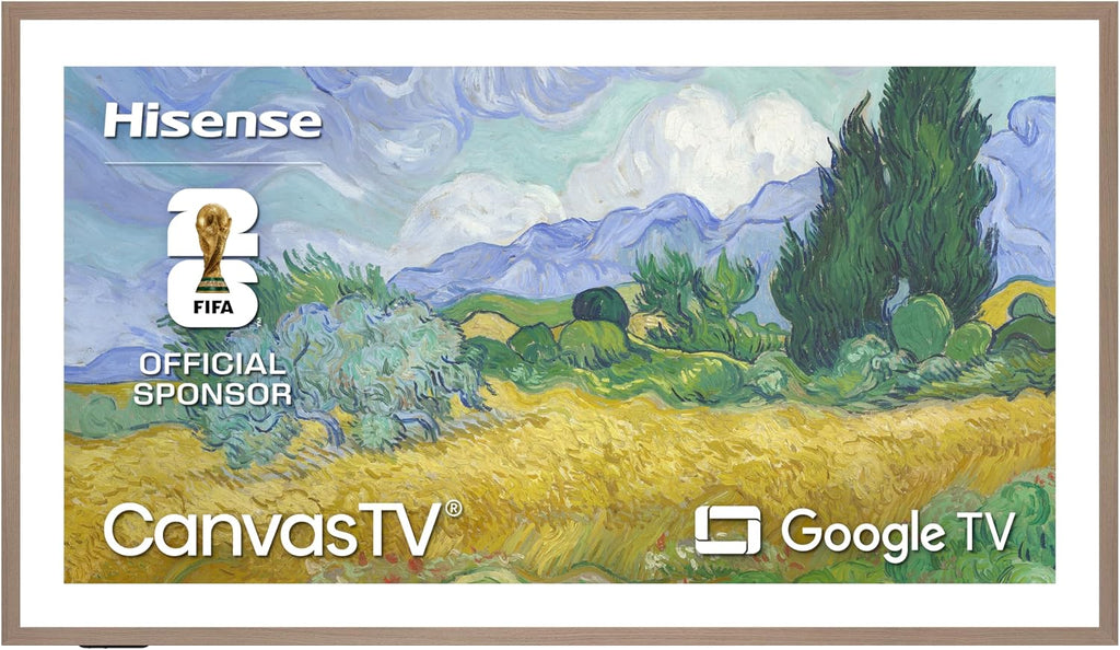 Hisense 55â Hi-QLED S7 CanvasTV Series 4K UHD Google Smart Art TV (55S7SG, 2026 New) - 144Hz, Art Mode, Anti-Glare Panel, Dolby Vision HDR, Hi-Matte Display, Frame & UltraSlim Wall Mount Included