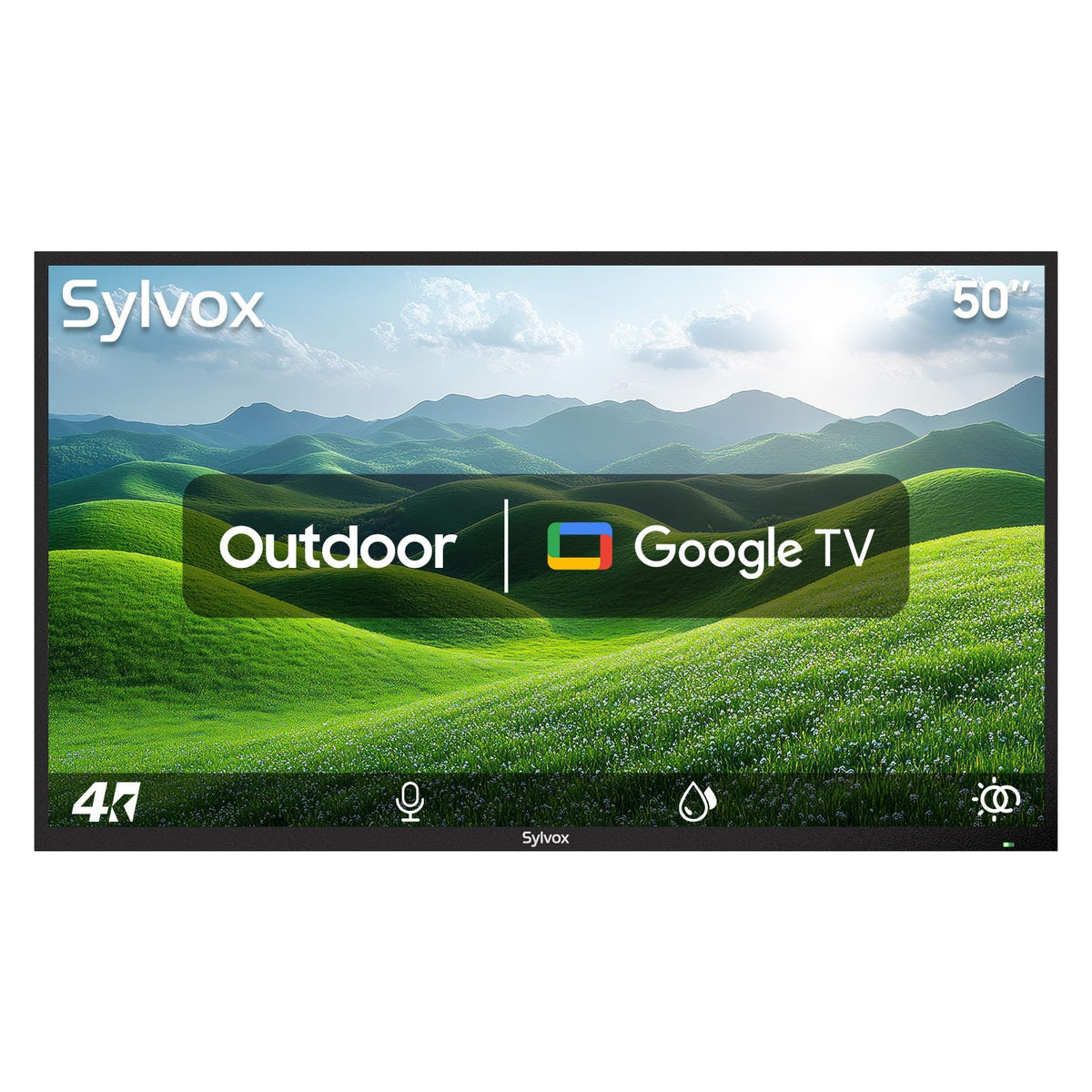 SYLVOX 43 Inch Outdoor TV, Weatherproof Google TV, IP56 Waterproof TVs