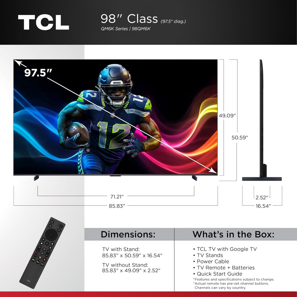 TCL 65-Inch QM64L Series | Mini LED QLED 4K HDR Gaming TV for Sports & Movies | 65QM64L, 2026 | 144Hz VRR, Dolby Vision Atmos, Alexa+ Voice Remote, Amazon Exclusive Smart Fire TV