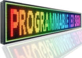 P10 Outdoor Led Sign WiFi Programmable with High Brightness Scrolling LED Sign for Business Digital Advertising Display Electronic Message Board (77''x14'')