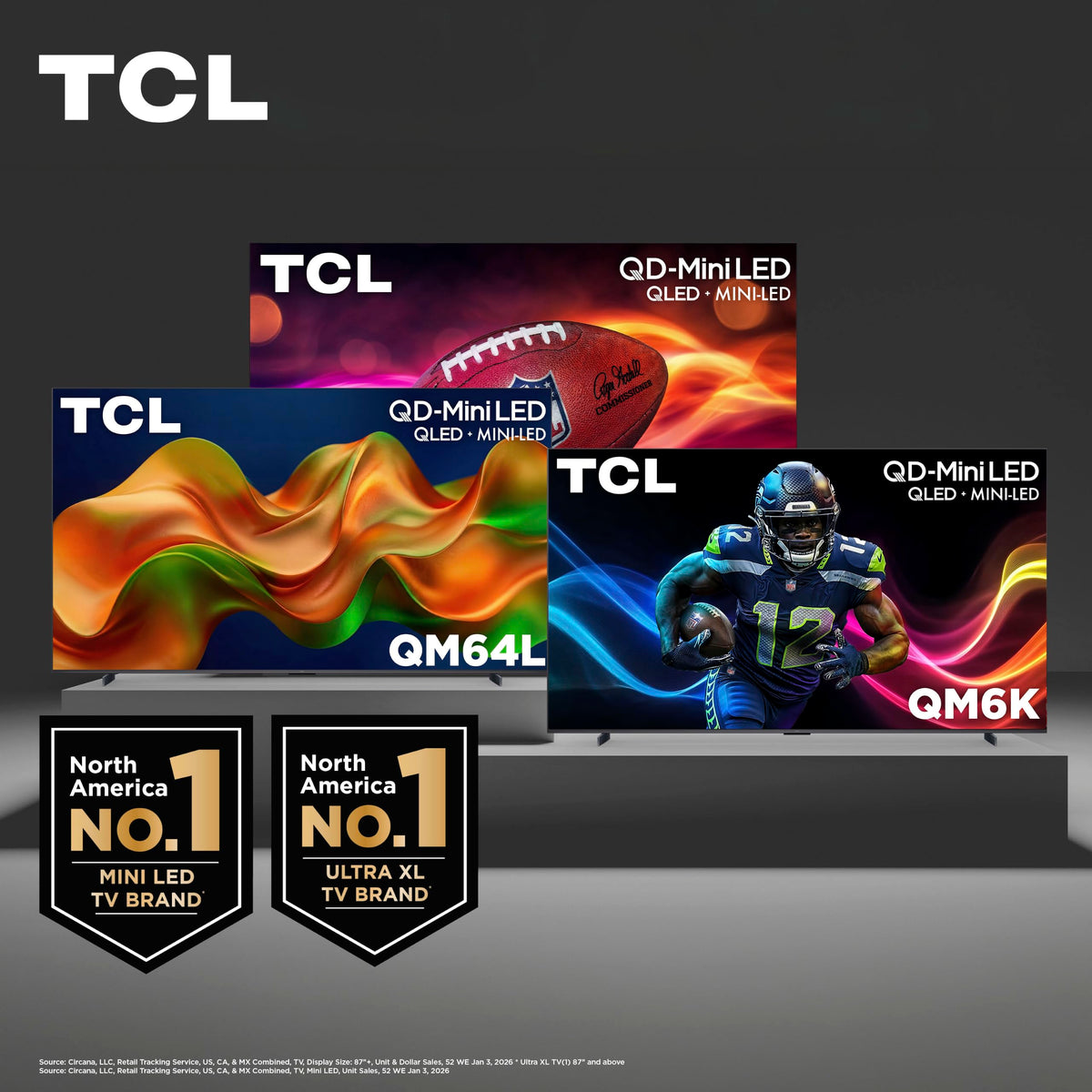 TCL 65-Inch QM64L Series | Mini LED QLED 4K HDR Gaming TV for Sports & Movies | 65QM64L, 2026 | 144Hz VRR, Dolby Vision Atmos, Alexa+ Voice Remote, Amazon Exclusive Smart Fire TV