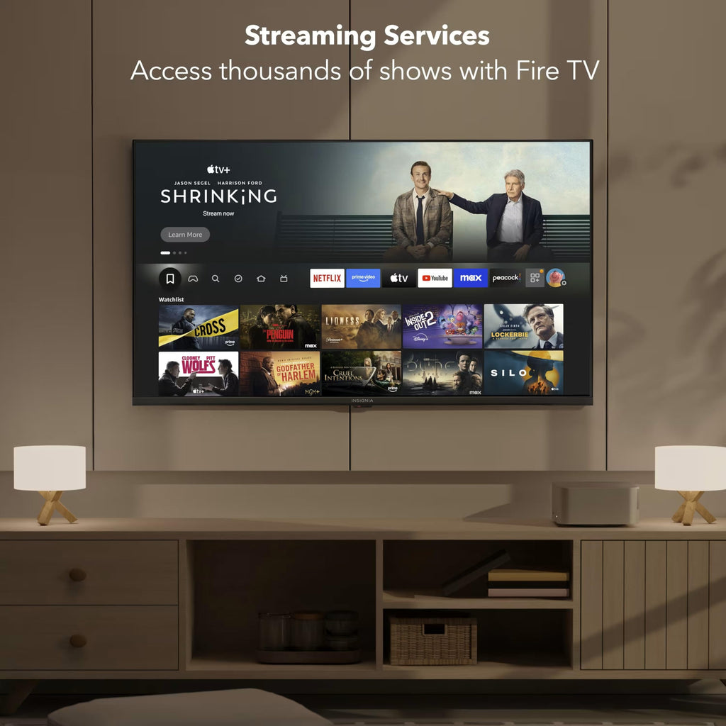 INSIGNIA 43" Class F50 Series LED 4K UHD Smart Fire TV, Voice Remote with Alexa, Stream Live TV Without Cable
