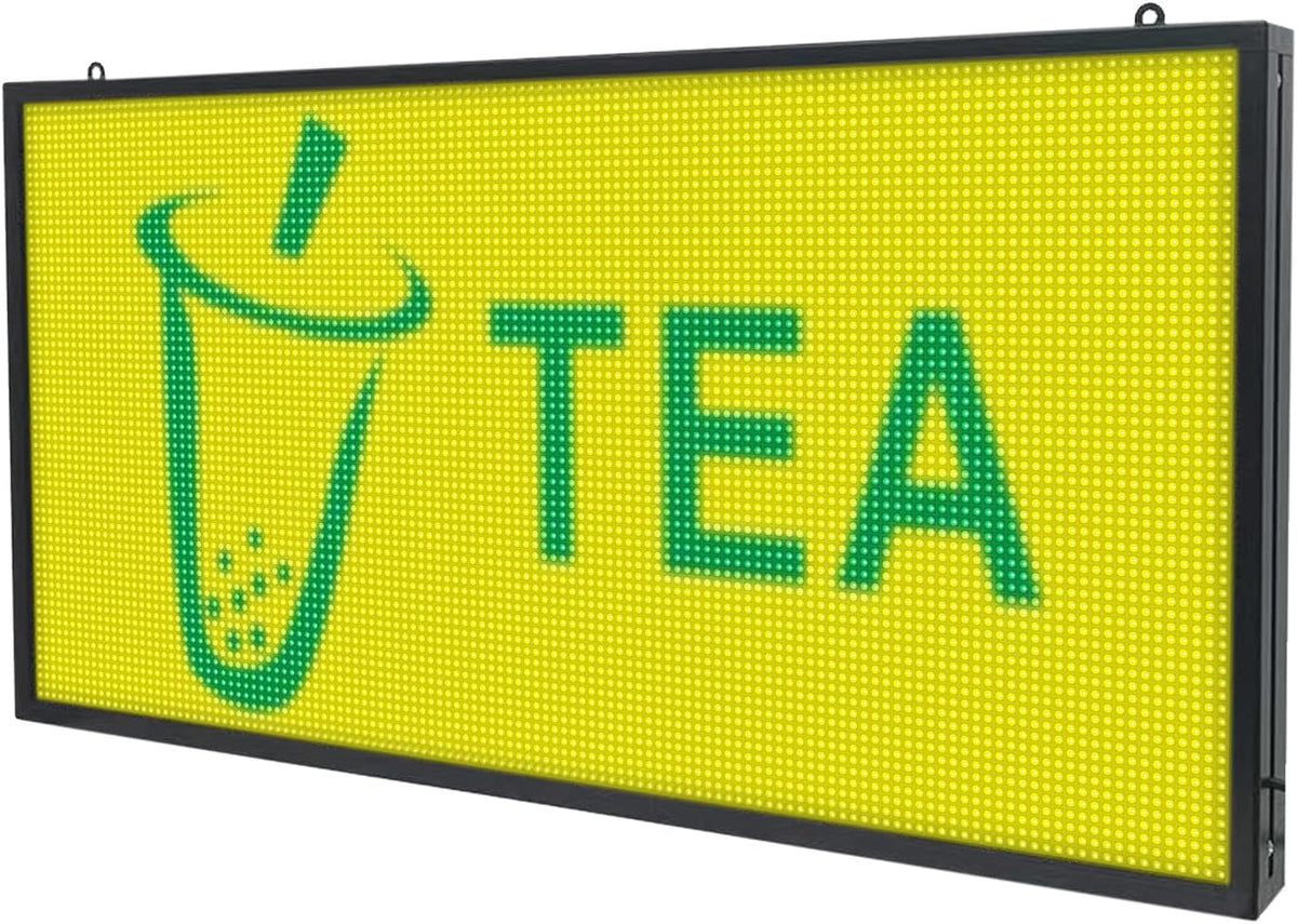 P3 Indoor Programmable LED Sign 16"x8.7", Full Color Message Display Board