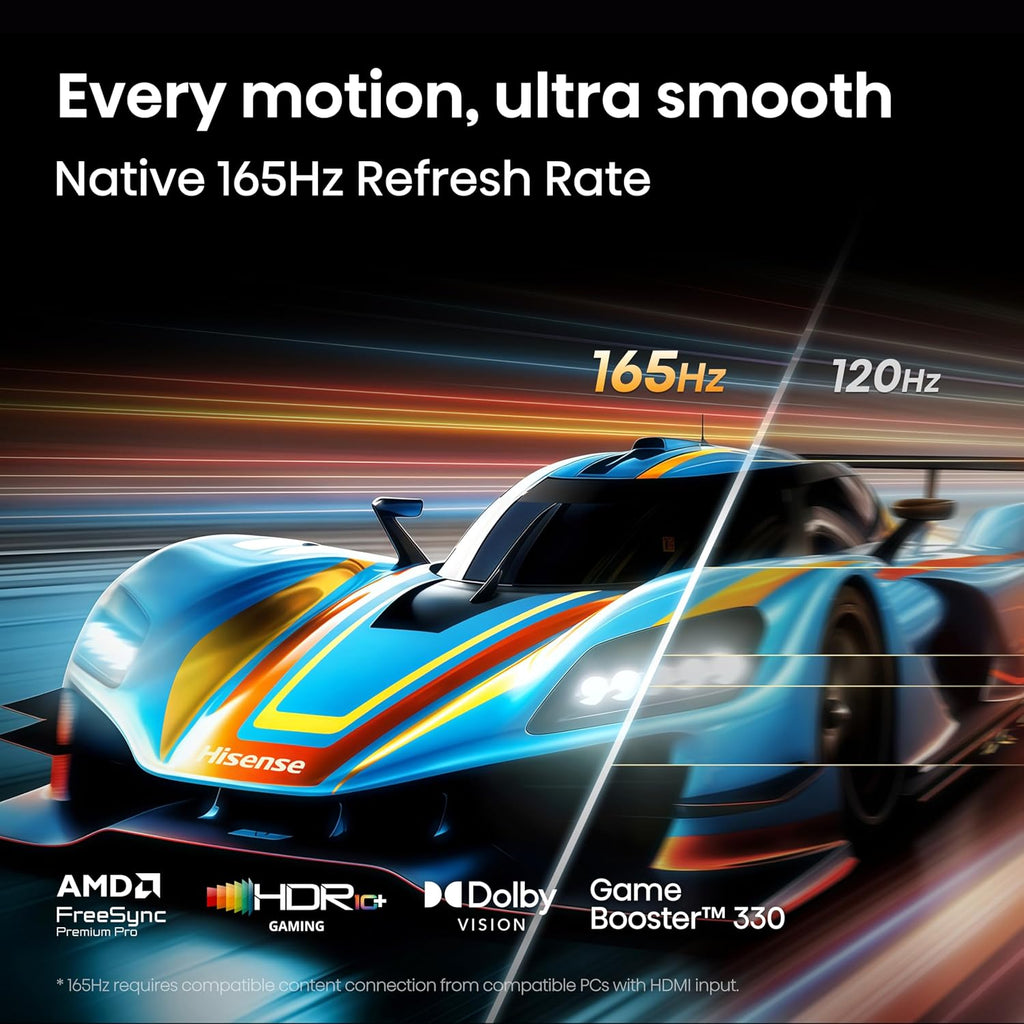 Hisense 75" U7 Mini-LED ULED 4K UHD Best Premium Gaming Smart Fire TV (75U7SF, 2026 New) - Hi-QLED, Native 165Hz, VRR 330, HDR10+, Dolby Vision IQ Â· Atmos, IMAX Enhanced, Anti-Reflection, 2.1.2 Ch