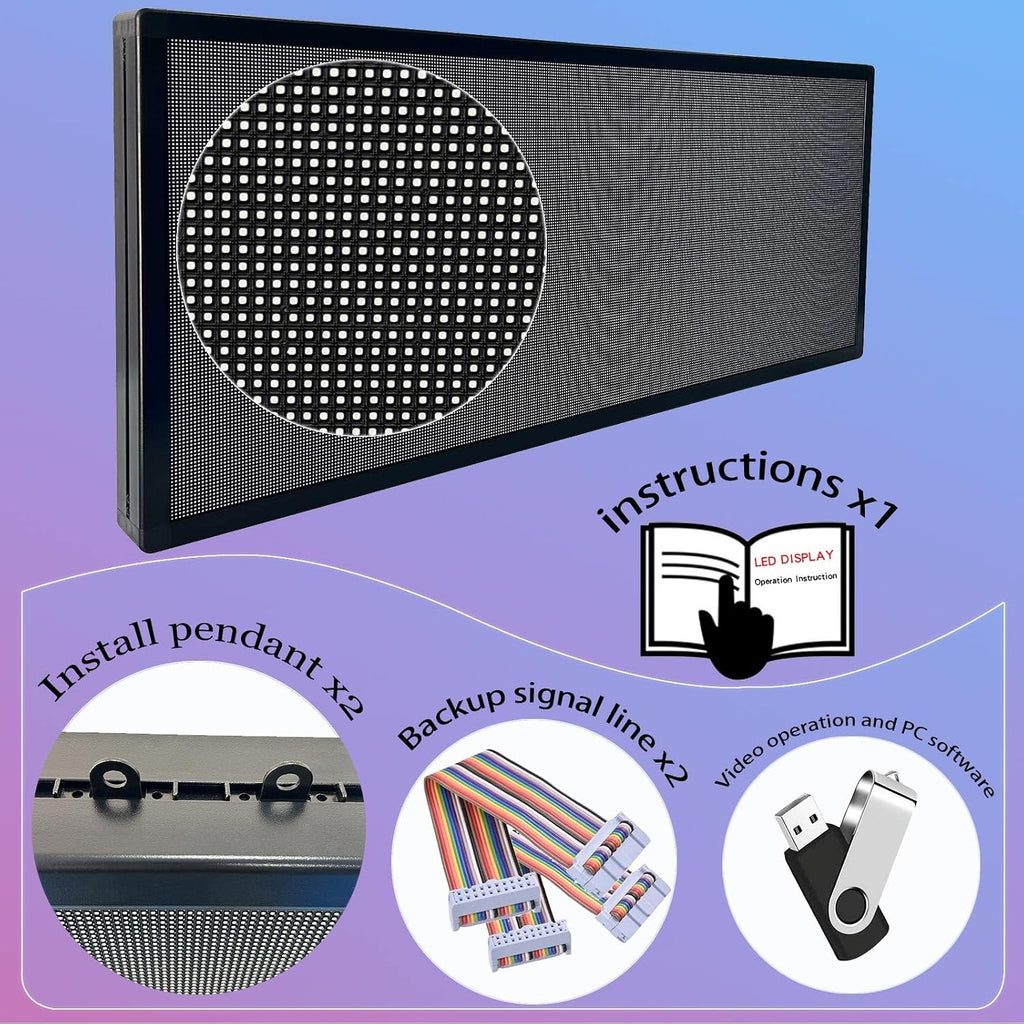 P3 Outdoor Programmable LED Sign, Full Color Digital Display for Business