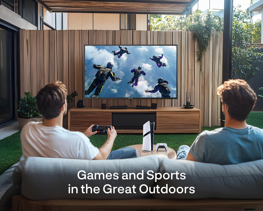 SYLVOX Outdoor TV, 55 inch Smart Waterproof Outdoor TV, 4K UHD Weatherproof